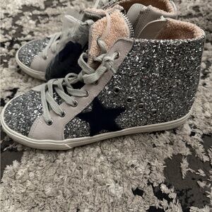 Vintage Havana Silver Glitter Sneakers